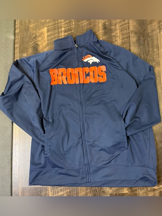 Team Apparel Other - NFL Broncos Team Apparel Navy & Orange Full-Zip Jacket